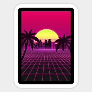 Retro Horizon Sticker